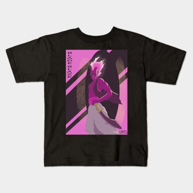 Blade Blaze Kids T-Shirt by Space Spector